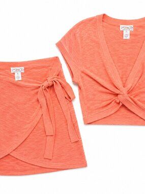 L*Space Riley Cover-Up Set Coral Pink NWT